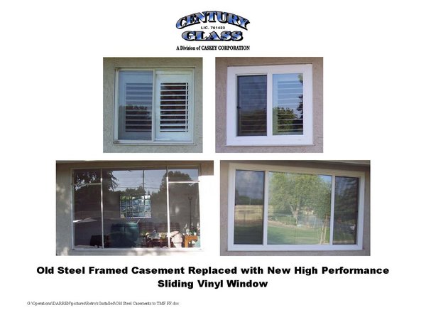 Old Window Replaced with High Performance Vinyl Window